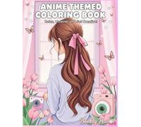 Anime themed coloring book