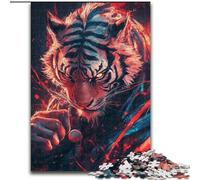 Anime Tiger Puzzles for Teenagers Teens 1000pc Puzzle, Family Game Stress Reliever Difficult Challenge Gifts for Friends And Family (26x38cm)