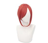 Anime Toilet-bound Hanako-kun Cosplay Wigs Mitsuba Styled Heat Resistant Synthetic Hair Orange for Halloween Party + Wig Cap