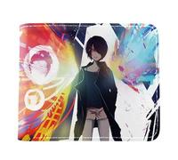通用 Anime Tokyo Ghoul Wallet, PU Leather Wallet, 3D Cartoon Characters Kaneki Ken,Uta,Kirishima Toka,Sasaki haise Printing Wallet for Teenagers Boys Girls Anime Fans Girfts (Type 2)