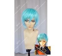 Anime Touken Ranbu Online Ichigo Hitofuri Cosplay Wig Short Blue Heat Resistant Synthetic Hair Wigs + Wig Cap