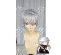 Anime Touken Ranbu Online Nakigitsune Cosplay Wigs Short Fluffy Heat Resistant Synthetic Hair Wig + Wig Cap