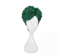 Anime Twisted Wonderland Trey Cosplay Green Short Wig + Wig Cap Synthetic Hair Halloween Party Props Men