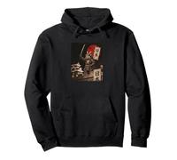 Anime Ukiyo-e Japanese Vintage Warrior Samurai Capybara Pullover Hoodie