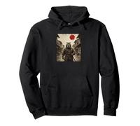 Anime Ukiyo-e Japanese Vintage Warrior Samurai Capybara Pullover Hoodie