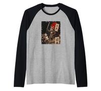 Anime Ukiyo-e Japanese Vintage Warrior Samurai Capybara Raglan Baseball Tee