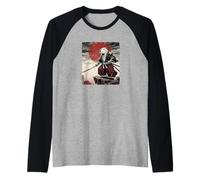 Anime Ukiyo-e Japanese Vintage Warrior Samurai Capybara Raglan Baseball Tee