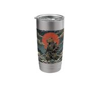Anime Ukiyo-e Japanese Vintage Warrior Samurai Capybara Stainless Steel Insulated Tumbler