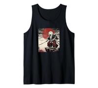 Anime Ukiyo-e Japanese Vintage Warrior Samurai Capybara Tank Top
