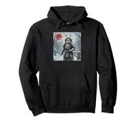 Anime Ukiyo-e Japanese Vintage Warrior Samurai Shiba Inu Dog Pullover Hoodie