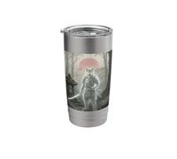 Anime Ukiyo-e Japanese Vintage Warrior Samurai Shiba Inu Dog Stainless Steel Insulated Tumbler