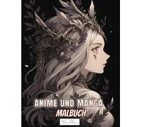 Anime und Manga Malbuch Für Jugendliche und Erwachsene: Faszinierende Porträts vor Kulissen voller Drachen, Schlangen und Legenden