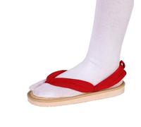 Anime Unisex Cosplay Clog Shoes for Kamado Tanjirou Shinobu Cos Sandal Prop Oshitari with Socks (Red,9)