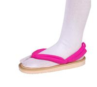 Anime Unisex Cosplay Clog Shoes for Kamado Tanjirou Shinobu Cos Sandal Prop Oshitari with Socks (Rose Red,6)