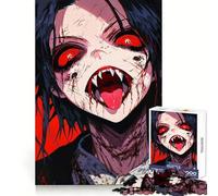 Anime Vampire with Blood 1000 Piece Jigsaw Puzzles for Adults Jigsaw Sharp Brain Good Thick Family Pastime Classic Xmas Gift (38x52cm)