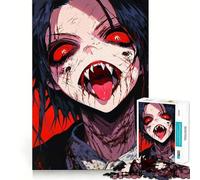 Anime Vampire with Blood 1000 Piece Jigsaw Puzzles for Adults Jigsaw Sharp Brain Good Thick Family Pastime Classic Xmas Gift (38x52cm)