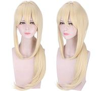 Anime Violet Evergarden Wig Cosplay Costume Women Yellow Heat Resistant Synthetic Hair Halloween Party Wigs B