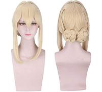 Anime Violet Evergarden Wig Cosplay Costume Women Yellow Heat Resistant Synthetic Hair Halloween Party Wigs A