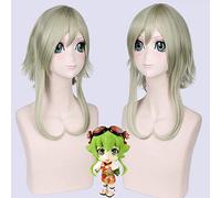 Anime Vocaloid Gumi Cospaly Wigs Heat Resistant Synthetic Hair Double Ponytail Role Play Wig PL-005