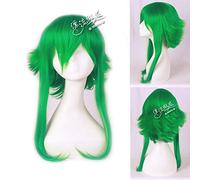 Anime Vocaloid GUMI Megpoid Cosplay Wig Light Green Synthetic 60cm Long Hair Megpoid cosplay Wigs + wig cap One Size PL-132