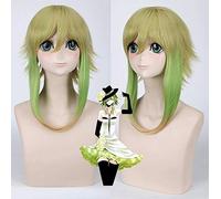 Anime Vocaloid GUMI Megpoid Cosplay Wig Light Green Synthetic 60cm Long Hair Megpoid cosplay Wigs + wig cap One Size PL-648