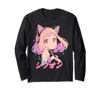 Anime Waifu Cute Anime Manga Cat Girl Sweet Retro Japan Long Sleeve T-Shirt
