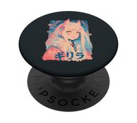 Anime Waifu Cute Anime manga Cat Girl Sweet Retro Japan PopSockets Adhesive PopGrip