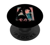 Anime Waifu Cute Anime manga Cat Girl Sweet Retro Japan PopSockets Adhesive PopGrip