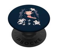 Anime Waifu Cute Anime manga Cat Girl Sweet Retro Japan PopSockets Adhesive PopGrip