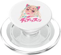 Anime Waifu Cute Anime manga Cat Girl Sweet Retro Japan PopSockets PopGrip for MagSafe