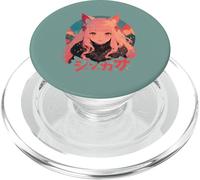 Anime Waifu Cute Anime manga Cat Girl Sweet Retro Japan PopSockets PopGrip for MagSafe