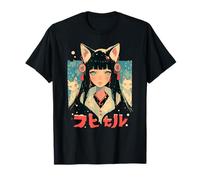 Anime Waifu Cute Anime Manga Cat Girl Sweet Retro Japan T-Shirt