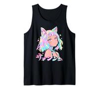 Anime Waifu Cute Anime Manga Cat Girl Sweet Retro Japan Tank Top