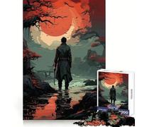 Anime Wandering River Man for Adults 1000 Piece Jigsaw Puzzle Indoor Fun Smooth Thick Family Activity Birthday Art Gift (38x52cm)