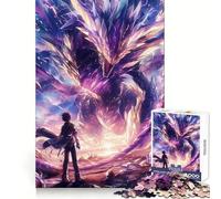 Anime War of Creatures Puzzles for Adults 1000 Piece Mental Skill Sharp Cut Enjoyable Challenge Xmas Present (50x75cm)