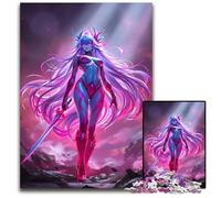 Anime Warrior Woman Adult Jigsaw Puzzles 1000 Pieces Jigsaw Puzzles for Adults for Teenagers Teens Ideal Birthday 1000 PCS(75x50cm)