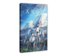 Anime Weathering with You Poster 1 Canvas Poster Wall Art Decor Print Picture Paintings for Living Room Bedroom Decoration 16x24inch(40x60cm)