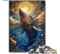 Anime Whale Adult Jigsaws 2000 Piece, Learning Educational Toys Family Games with Matching Poster And Trivia Sheet (70x100cm)