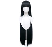 Anime Wig Azur Lane Cosplay IJN Noshiro Wig,Long Wig,Costume Halloween Wig,for Halloween,Costume Party,Anime Show,Cosplay Event,Concerts(Size:Black) Cosplay Anime Wig Coser (Size : Zwart)