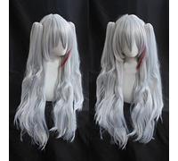 Anime Wig Azur Lane Cosplay Prinz Eugen Wig,Long Silver White Wig,Costume Halloween Wig,For Halloween,Costume Party,Anime Show,Cosplay Event,Concerts(Size:Style B) Cosplay Anime Wig Coser (Size : Sti