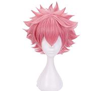 Anime Wig Boku No Hiro Ashido Mina Cosplay Wig Heat Resistant Synthetic Pink Short Wig Halloween Costume Wig