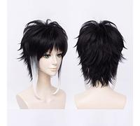 Anime Wig Bungo Stray Dogs Cosplay Akutagawa Ryunosuke Wig,Black Gray Mixed Short Wig,Costume Halloween Wig,For Halloween,Costume Party,Anime Show,Cosplay Event,Concerts Cosplay Anime Wig Coser