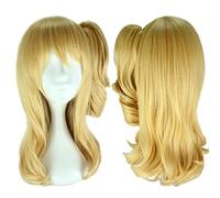 Anime Wig Citrus Cosplay Yuzu Aihara Wig,Short Ponytail Blonde Wig,Costume Halloween Wig,For Halloween,Costume Party,Anime Show,Cosplay Event,Concerts(Size:Two) Cosplay Anime Wig Coser (Size : Een)