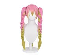 Anime Wig Demon Slayer Kimetsu no Yaiba Cosplay Kanroji Mitsuri Wig,Long Pink and Green Wig,Costume Halloween Wig,For Halloween,Costume Party,Anime Show,Cosplay (Size:Style B) Cosplay Anime Wig Coser