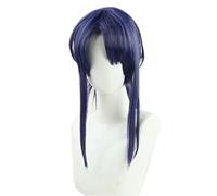 Anime Wig for Vtuber Nagao Kei Cosplay Wig,Blue Long Ponytail Wig,Costume Halloween Wig,for Halloween,Costume Party,Anime Show,Cosplay Event,Concerts(Size:style B) Cosplay Anime Wig Coser (Size : Sti