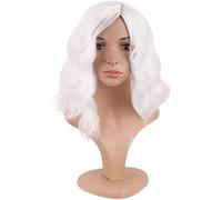 Anime Wig Identity V Cosplay Mary Bloody Queen Wig,Short Wig,Costume Halloween Wig,For Halloween,Costume Party,Anime Show,Cosplay Event,Concerts(Color:Brown B) Cosplay Anime Wig Coser ( Color : Wit )