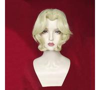 Anime Wig Identity V Cosplay Mary Bloody Queen Wig,Short Wig,Costume Halloween Wig,For Halloween,Costume Party,Anime Show,Cosplay Event,Concerts(Color:Brown B) Cosplay Anime Wig Coser ( Color : Goud )