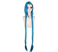 Anime Wig LOL Cosplay Jinx Wig,Long Blue Braid Wig,Costume Halloween Wig,For Halloween,Costume Party,Anime Show,Cosplay Event,Concerts(Color:Style B) Cosplay Anime Wig Coser (Color : Stijl A)