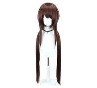 Anime Wig Mari Makinami Brown Red Long Halloween Costume Cosplay Wig,For Christmas Carnival Party