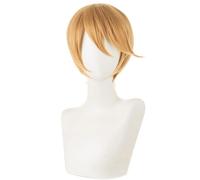Anime Wig Miyuki Shirogane Yellow Short Halloween Costume Cosplay Wig,For Christmas Carnival Party